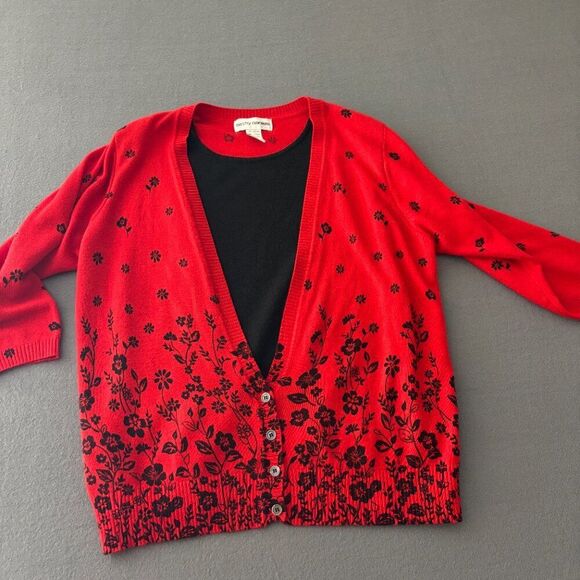 Cathy Daniels stunning cardigan with tank sweater Size 1X - Picture 4 of 10